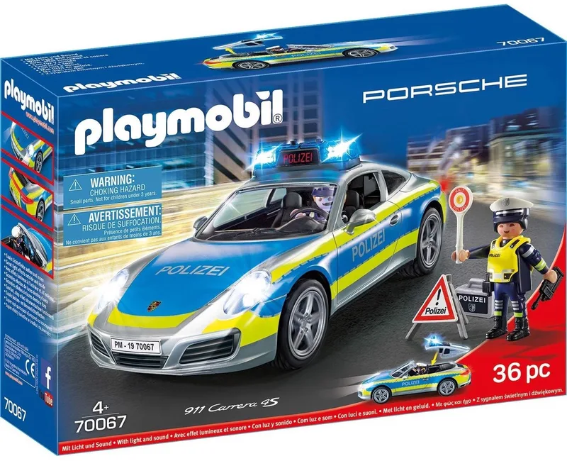 Porsche 911 Carrera 4S Politie 70067 de Playmobil en Meerkleurig – photo du produit