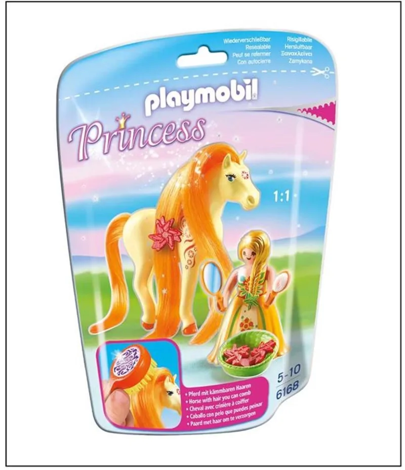 Prinses Sunny met paard om te verzorgen - 6168 by Playmobil in Meerkleurig – product photo