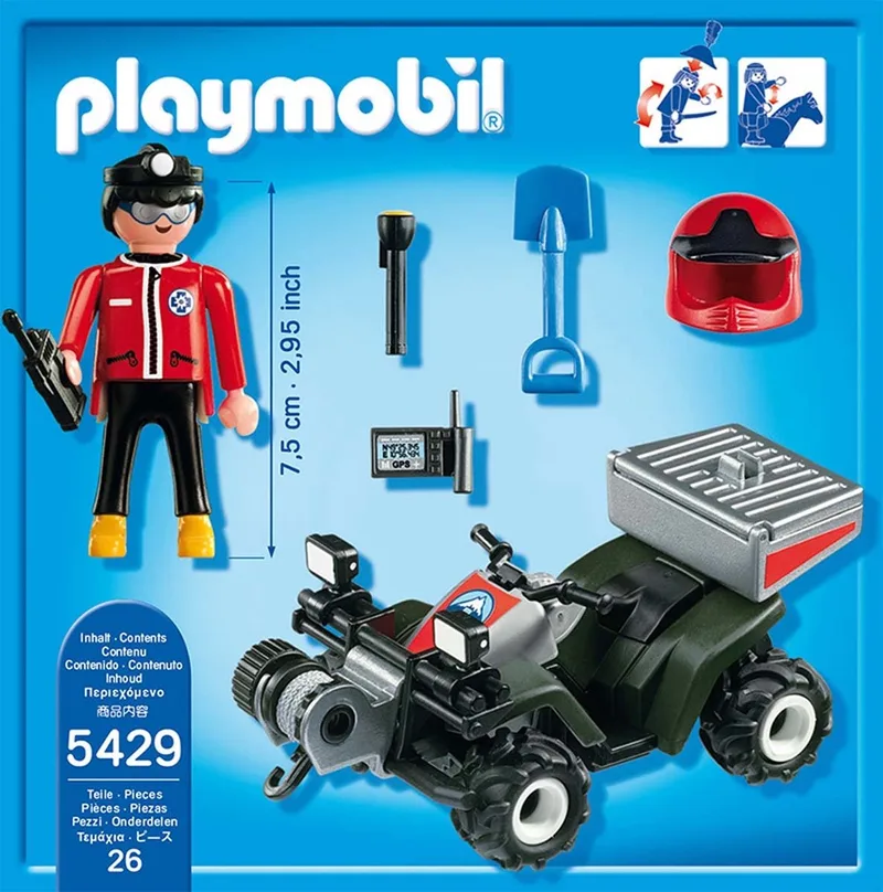 Reddingsquad in de bergen / Quad de secours en montagne von Playmobil in Multi colour – Produktfoto