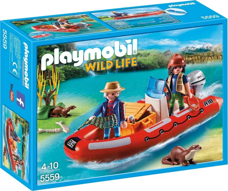 Rubberboot met stropers - 5559 von Playmobil in Rood – Produktfoto