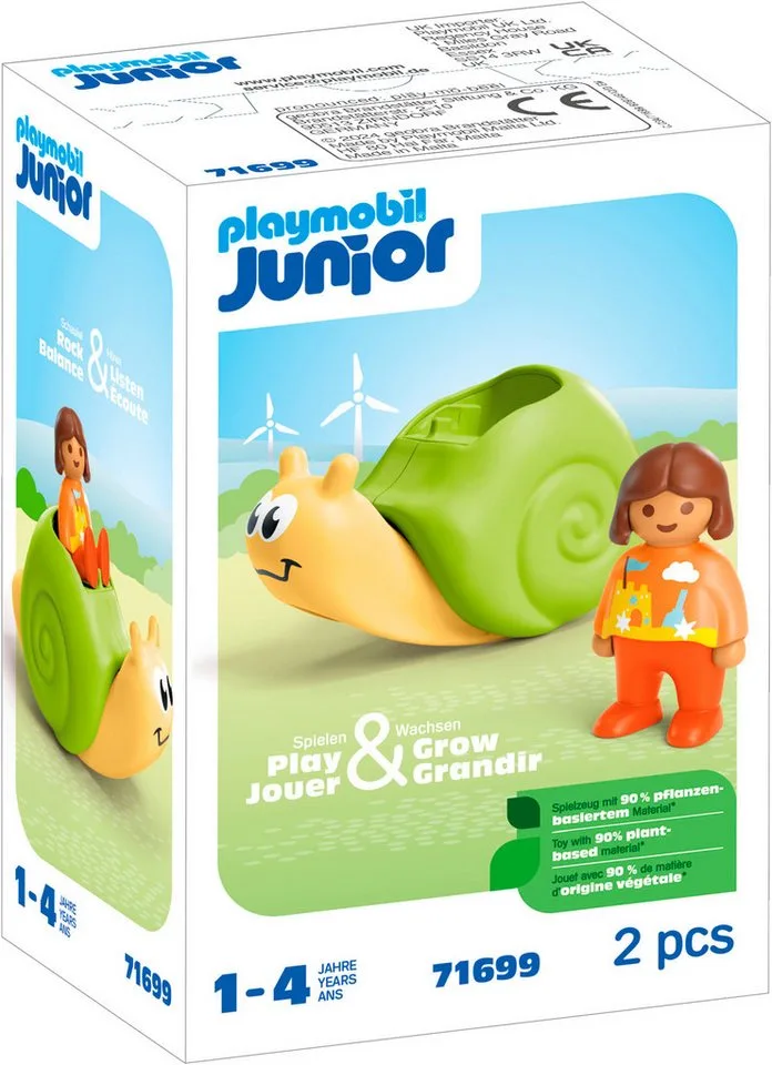 Schaukelschnecke mit Rasselfunktion (71699), JUNIOR Konstruktions-Spielset, (2 St), Made in Europe de Playmobil en Bunt – photo du produit