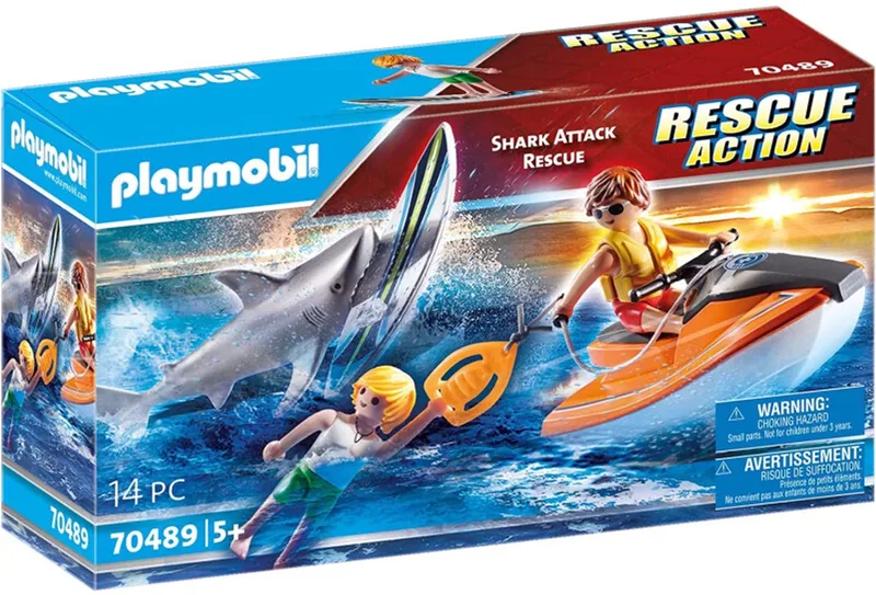 Shark Attack Rescue - P-70489 von Playmobil in Meerkleurig P-70489 – Produktfoto