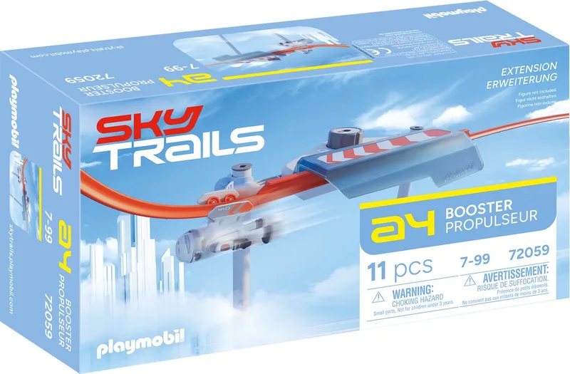 SKY TRAILS Booster - Krachtversneller met katapultfunctie - Meer actie op de baan - Voor SKY TRAILS-banen - Leeftijd 7+ - 72059 von Playmobil in Meerkleurig – Produktfoto