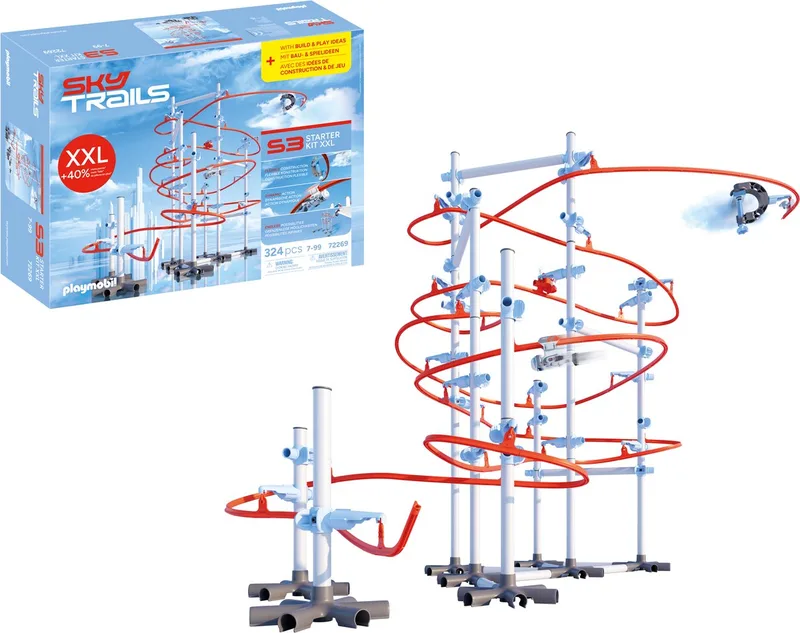 SKY TRAILS | Starter Kit XXL | Grote baanbouwset met extra veel onderdelen, accessoires en actie-elementen | Voor kinderen vanaf 7 jaar | 72269 von Playmobil in Meerkleurig – Produktfoto