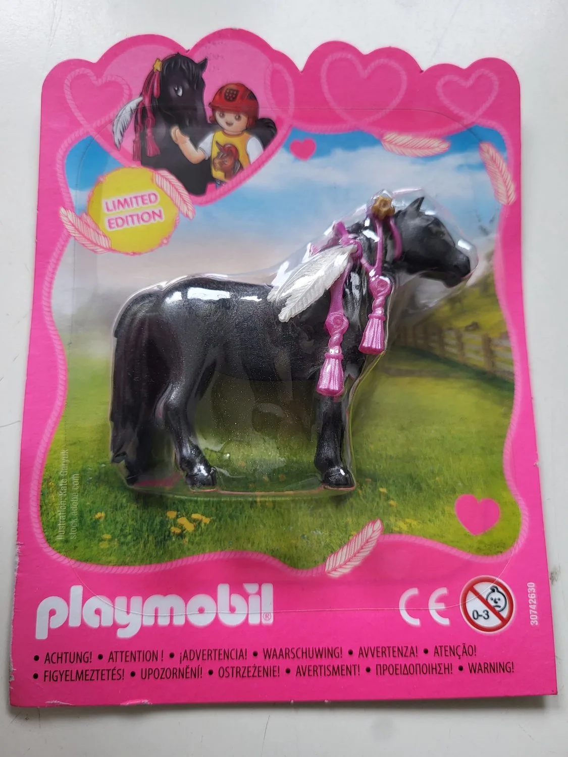 special edition zwarte pony met indianentooi by Playmobil – product photo