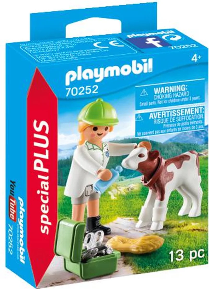 Special Plus Dierenarts met kalf - 70252 von Playmobil in Multicolor – Produktfoto