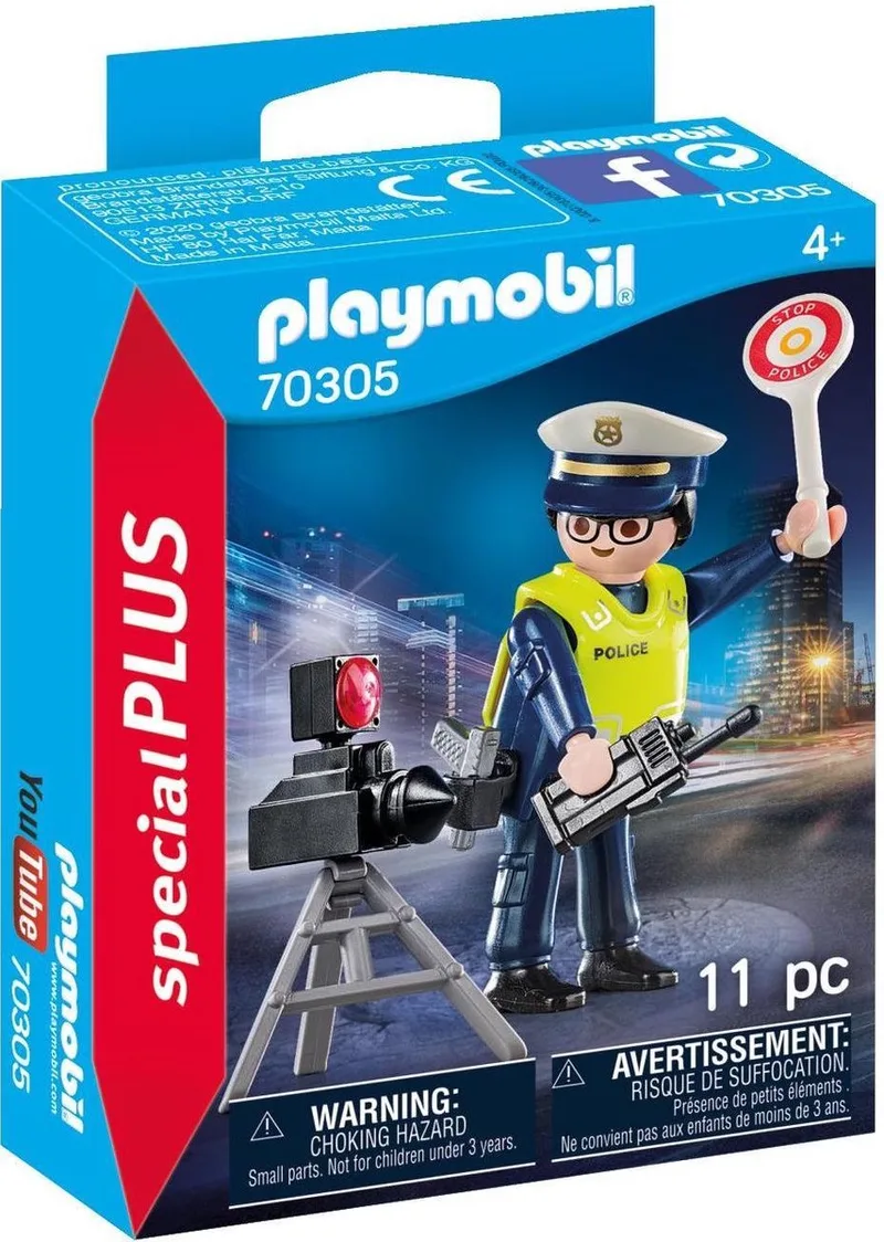 Special Plus Politieman met flitscontrole - 70305 von Playmobil in Multicolor – Produktfoto