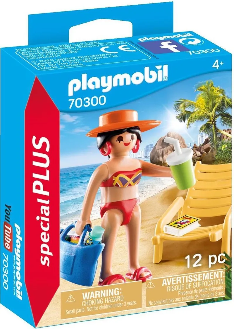 Special Plus Vakantieganger met strandstoel - 70300 van Playmobil in Multicolor – productfoto