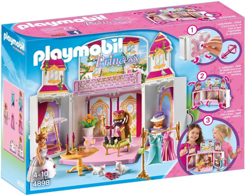 Speelbox Koninklijk hof - 4898 von Playmobil in Roze – Produktfoto