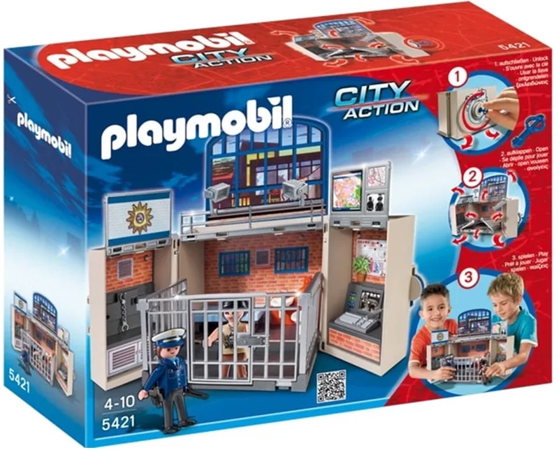 Speelbox "Politiestation" / Coffre "Poste de police" by Playmobil in Meerkleurig – product photo