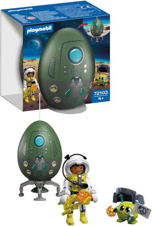 Spiel-Ei: Weltraum (72103), City Action Konstruktions-Spielset, (39 St) fra Playmobil i Bunt – produktbillede