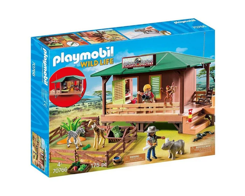 Spielwelt PLAYMOBIL® 70766 - Wild Life - Spielset, Rangerstation mit Tieraufzuc von Playmobil in Bunt – Produktfoto