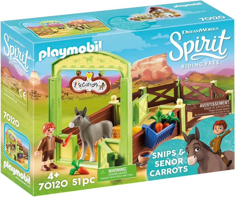 Spirit Knip en Meneer Worteltjes met paardenbox - 70120 van Playmobil in Multicolor – productfoto