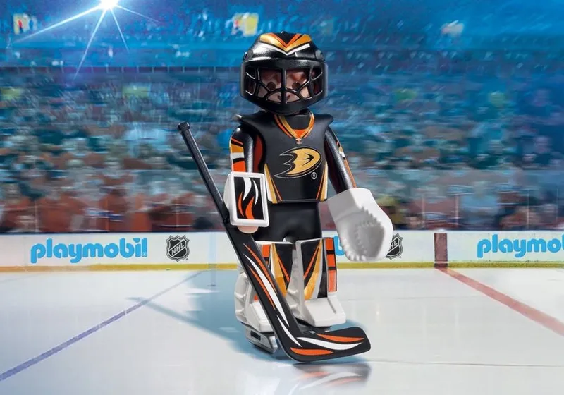 Sports & Action 9187 goalkeeper ijshockey Anaheim Ducks von Playmobil in Multicolour – Produktfoto