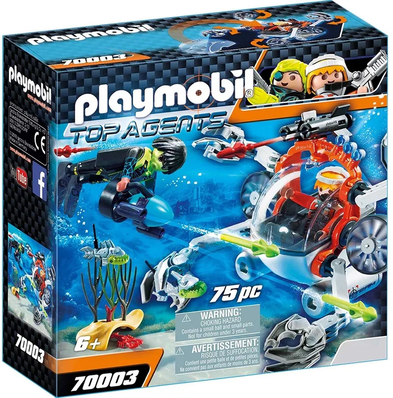 SPY TEAM Bemande onderwaterrobot - 70003 de Playmobil en Multicolor – photo du produit