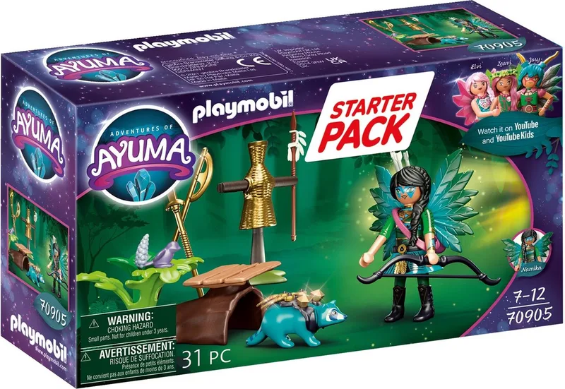 Starterpack Adventures of Ayuma Knight Fairy met wasbeer - 70905 van Playmobil in Multicolor – productfoto