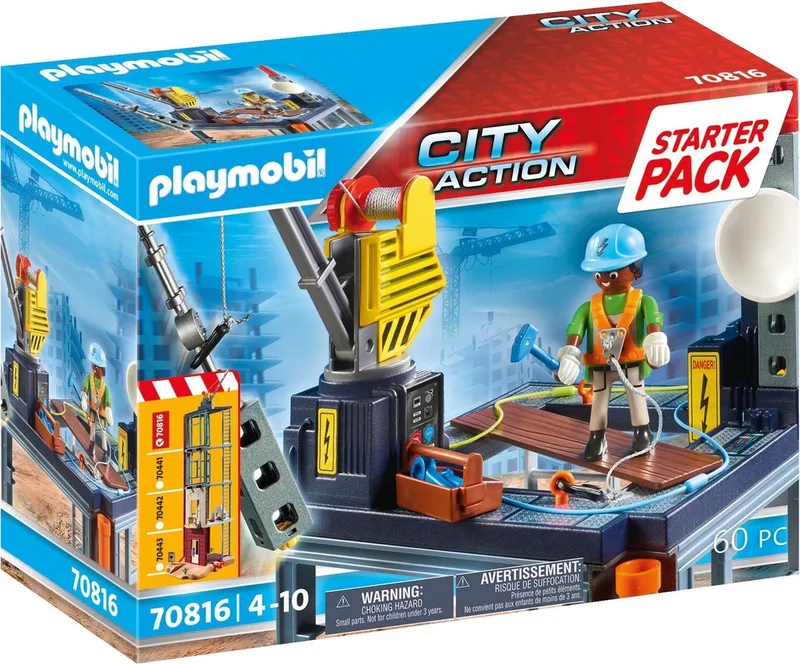 Starterpack City Action Bouwplaats met lier - 70816 från Playmobil i Multicolor – produktbild