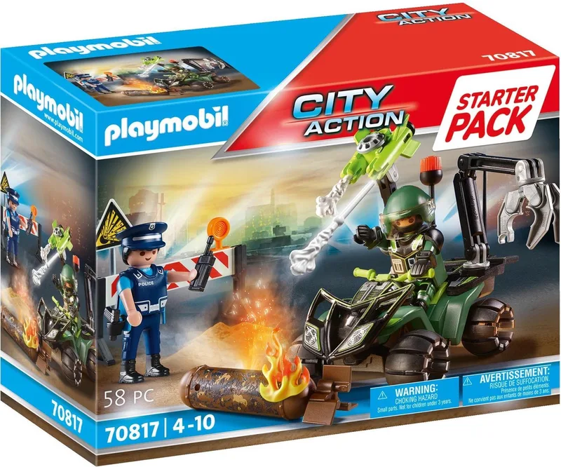 Starterpack City Action Politie: gevarentraining - 70817 från Playmobil i Multicolor – produktbild