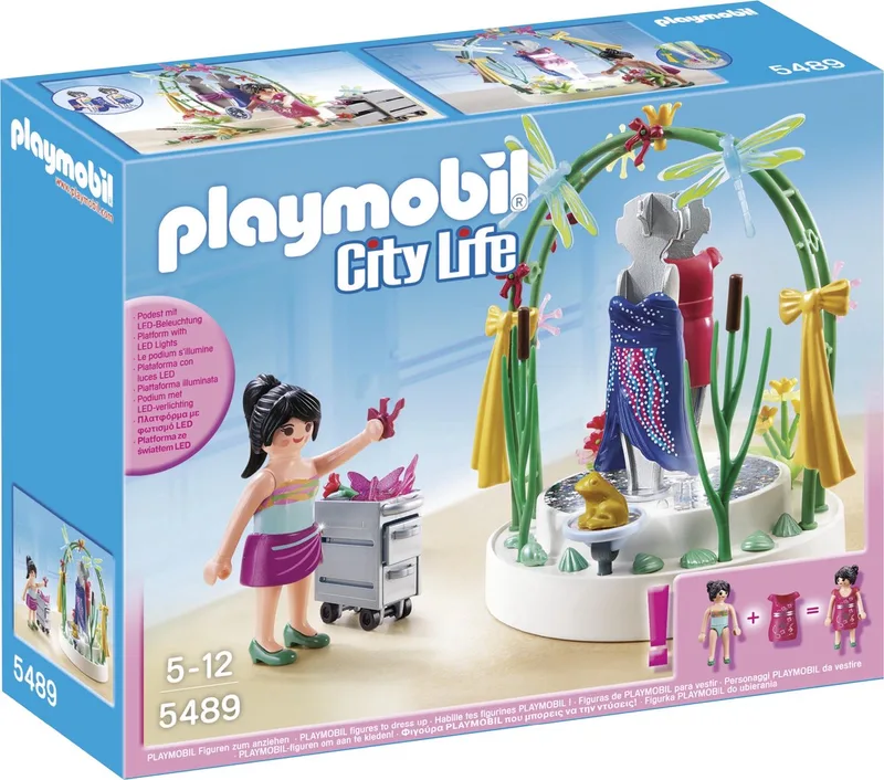 Styliste met verlichte etalage / Styliste avec podium lumineux de Playmobil en Blauw – photo du produit