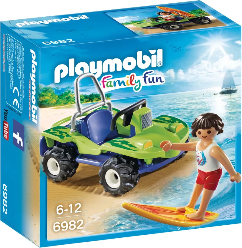 Surfer met strandbuggy - 6982 de Playmobil en Groen – photo du produit
