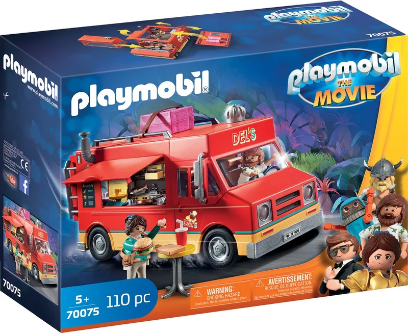 THE MOVIE Del's Food truck - 70075 de Playmobil en Multicolor – photo du produit
