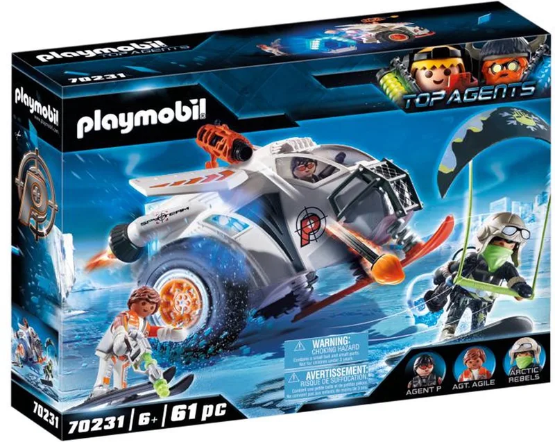 Top Agents Spy Team sneeuwmobiel - 70231 de Playmobil en Multicolor – photo du produit