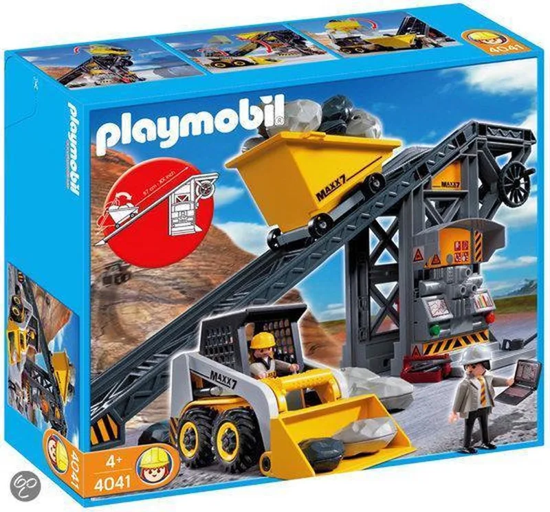 Transportband Graafmachine - 4041 de Playmobil en Geel – photo du produit