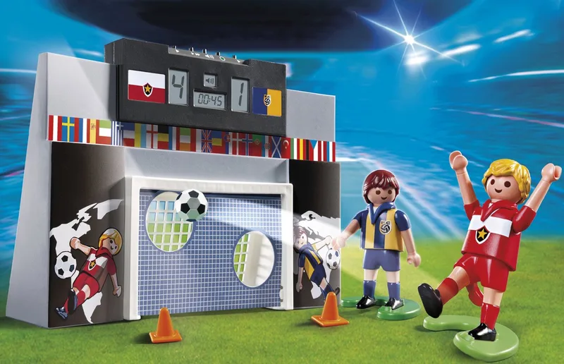 Voetbalmuur met spelers / Mur de tir au but et joueurs von Playmobil in Multi colour – Produktfoto