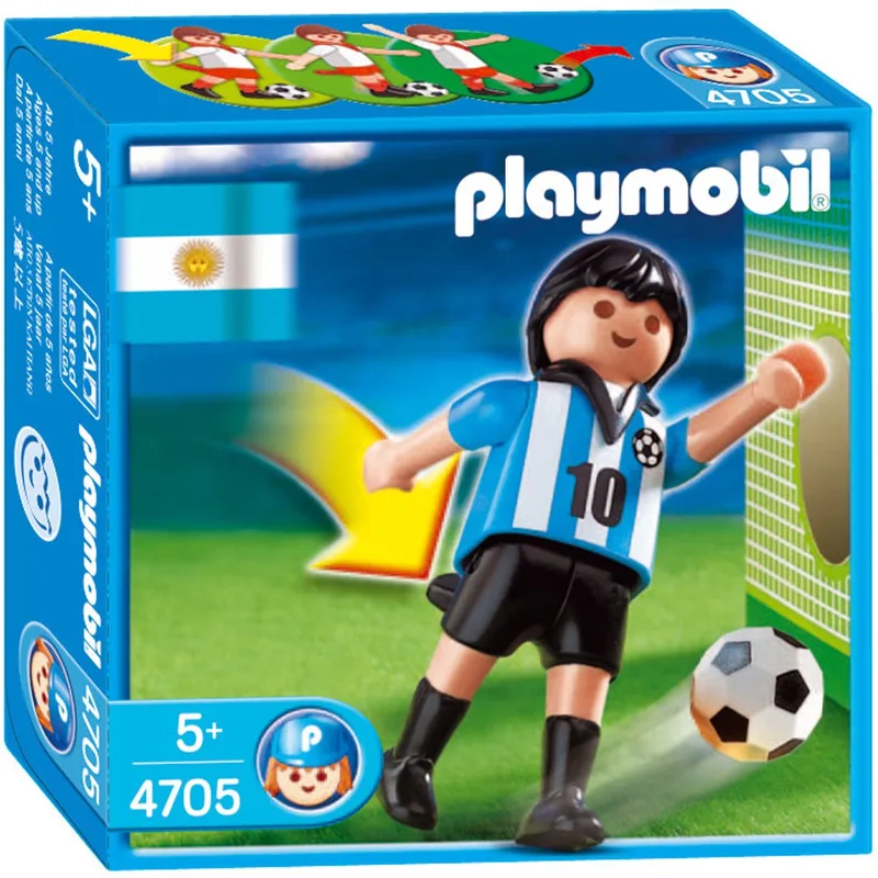 Voetbalspeler Argentinië/Joueur équipe Argentine van Playmobil in Meerkleurig – productfoto