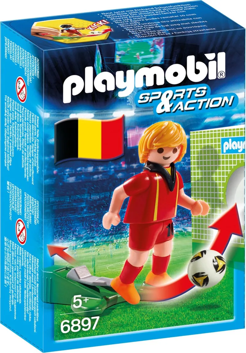 Voetbalspeler België - 6897 de Playmobil en Rood – photo du produit