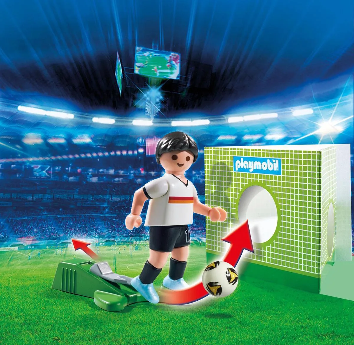 Voetbalspeler Duitsland - 6893 by Playmobil in Black – product photo