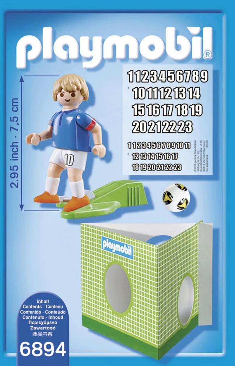 Voetbalspeler Frankrijk - 6894 by Playmobil in Blue – product photo