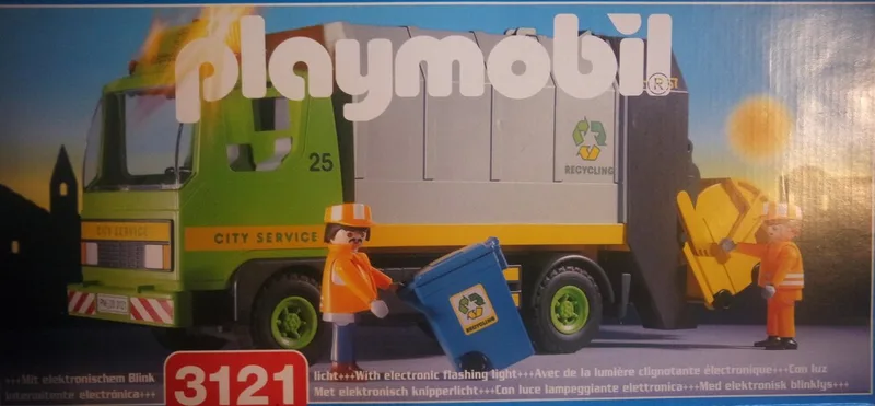 Vuilniswagen 3121 von Playmobil in Grijs – Produktfoto