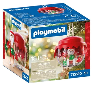Weihnachtskugel: Kraftsportler (72220), Christmas Konstruktions-Spielset, (18 St) fra Playmobil i Flerfarvet – produktbillede 3 af 3