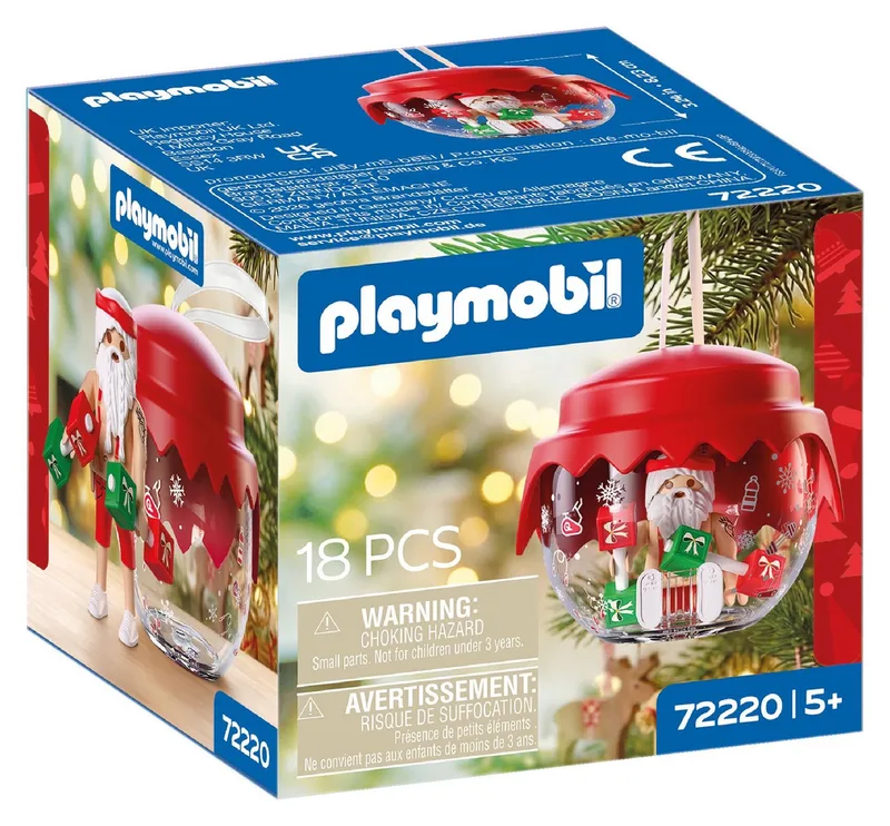 Weihnachtskugel: Kraftsportler (72220), Christmas Konstruktions-Spielset, (18 St) fra Playmobil i Flerfarvet – produktbillede 3 af 3