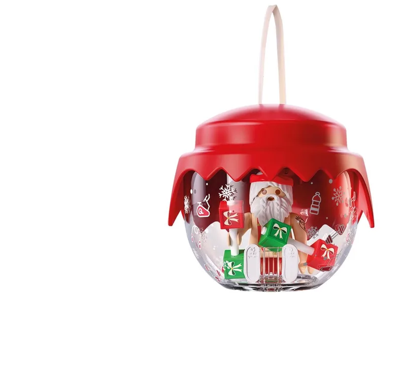 Weihnachtskugel: Kraftsportler (72220), Christmas Konstruktions-Spielset, (18 St) fra Playmobil i Flerfarvet – produktbillede 2 af 3