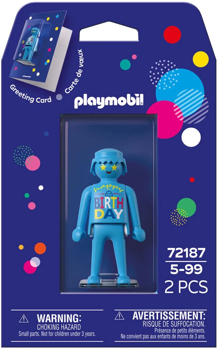 Wenskaart Verjaardag - 72187 von Playmobil in Multi kleuren – Produktfoto