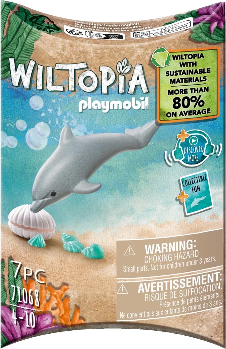 Wiltopia Baby dolfijn - 71068 by Playmobil in Multicolor – product photo