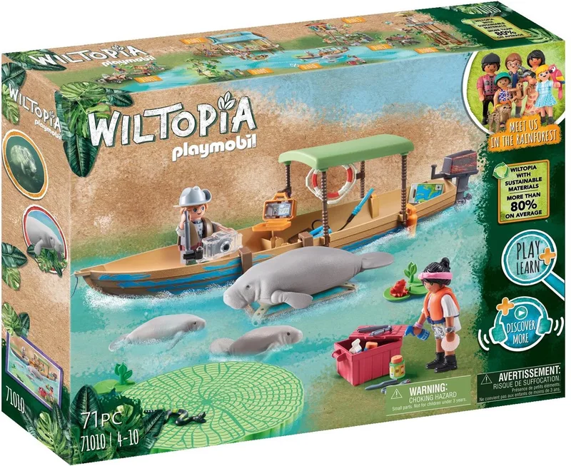 Wiltopia Boottocht naar de zeekoeien - 71010 fra Playmobil i Multicolor – produktbillede
