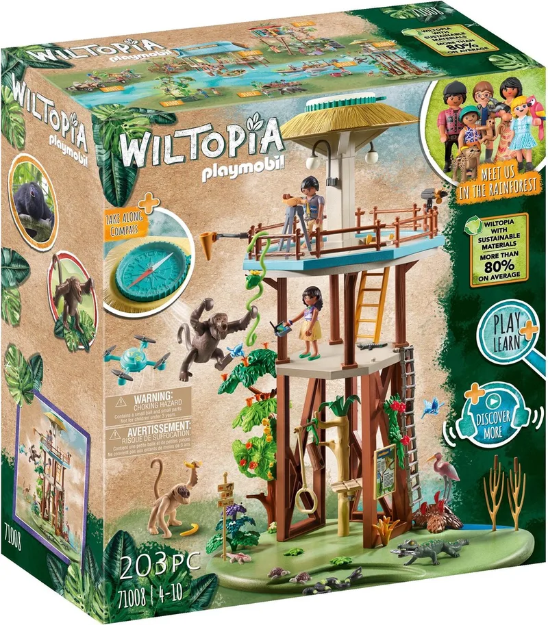 Wiltopia Onderzoeksstation met kompas - 71008 från Playmobil i Multicolor – produktbild
