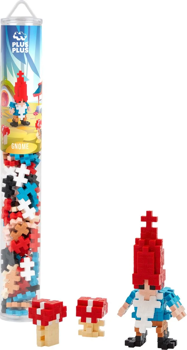 100 delige bouwset Tube - 4308 - Bouwspeelgoed - Constructiespeelgoed - Set met bouwstenen - Vanaf 5 jaar van Plus-Plus in Kabouter – productfoto