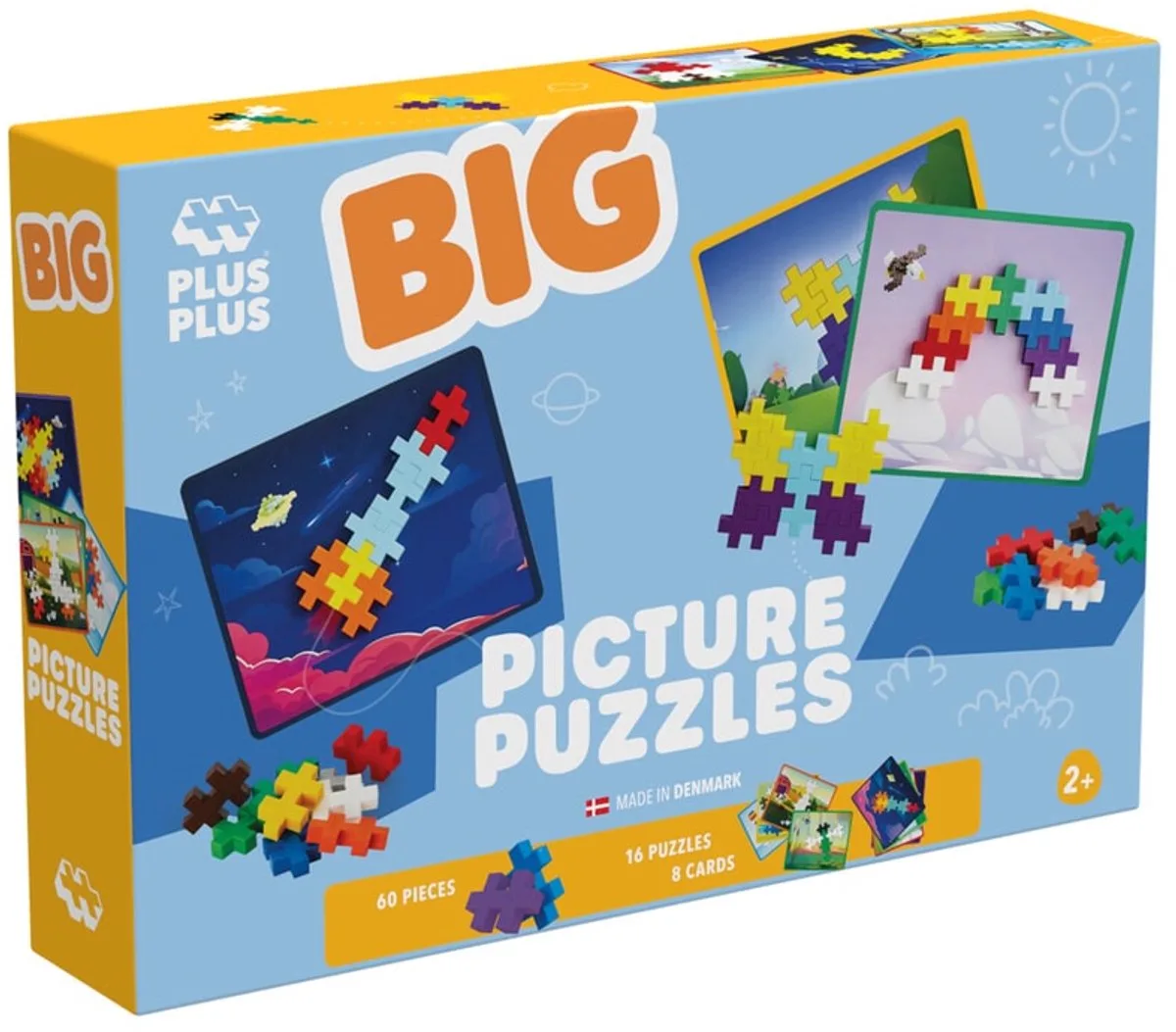 60 delige bouwset - 4384 - Bouwspeelgoed - Constructiespeelgoed - Peuterspeelgoed met grote bouwstenen - Vanaf 2 jaar de Plus-Plus en BIG Picture Puzzles – photo du produit