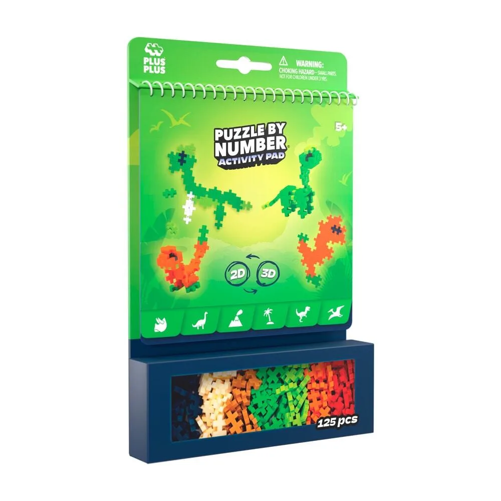 Puzzle Number Dinosaurs 125 Pièces de Plus-Plus – photo du produit