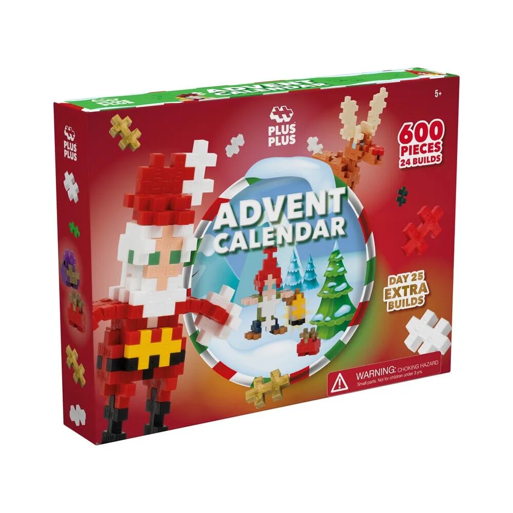 Advent kalender Santa's world christmas (3973) van Plus-Plus – productfoto
