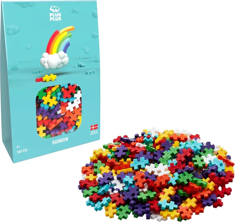 Basic 300 delige bouwset - 3977 - Bouwspeelgoed - Constructiespeelgoed - Set met bouwstenen - Vanaf 5 jaar by Plus-Plus in Regenboog – product photo