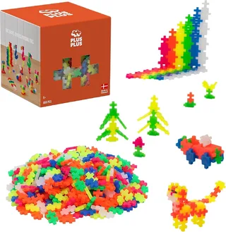 Basic 600 delige bouwset - 3311 - Bouwspeelgoed - Constructiespeelgoed - Set met bouwstenen - Vanaf 5 jaar by Plus-Plus in Neon – product photo 1 of 6