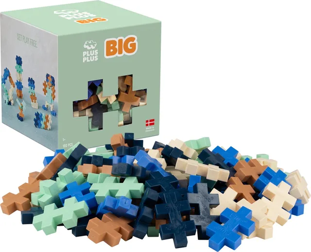 BIG Breeze 100 delige bouwset - 3489 - Bouwspeelgoed - Constructiespeelgoed - Set met bouwstenen - Vanaf 1 jaar