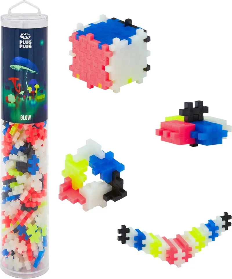Glow in the dark Tube 240 delige bouwset - 4283 - Bouwspeelgoed - Constructiespeelgoed - Set met bouwstenen - Vanaf 5 jaar von Plus-Plus in Mix Glow – Produktfoto