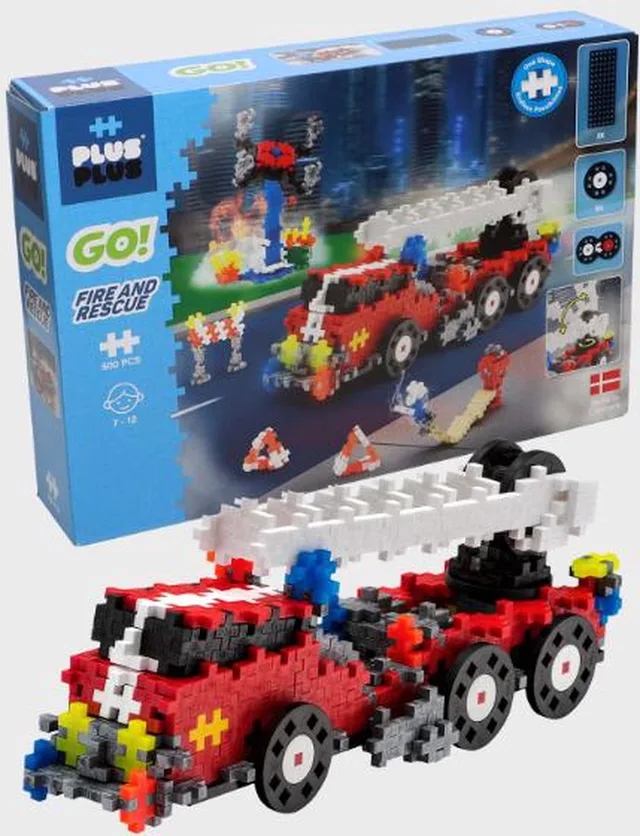 GO fire en rescue 500 delige bouwset - 7009 - Bouwspeelgoed - Constructiespeelgoed - Set met bouwstenen - Vanaf 5 jaar