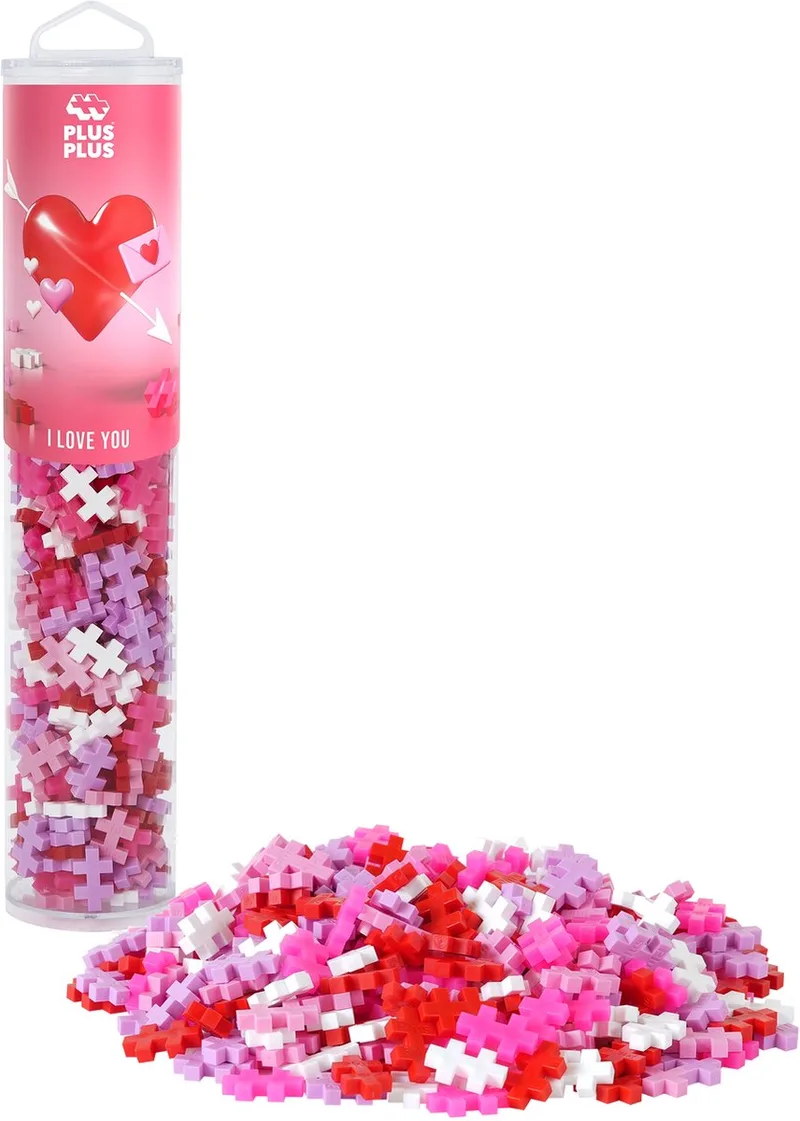 I Love You Mix 240 delige bouwset – 4330 – Bouwspeelgoed – Constructiespeelgoed – Set met bouwstenen – Vanaf 5 jaar von Plus-Plus in Mix I Love You – Produktfoto